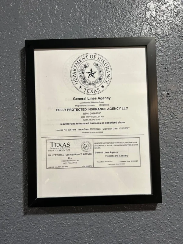 Texas Licensed Insurance Agency Lindale Area Houston